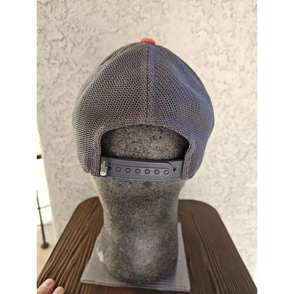The‎ North Face Snapback Trucker Hat Men's Gray orange Breathable Mesh Back Cap
